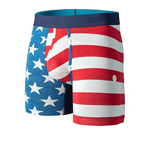 Stance Mens Boxer Brief The Fourth ST 6in Blue Large