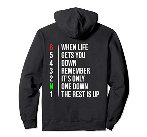 Motorbike Motorcycle Gears Hoodie When Life Gets You Down Pullover Hoodie