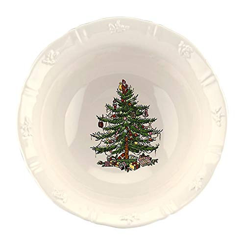 Spode Christmas Tree Embossed 8 Deep Serving Bowl Spode Christmas Tree Embossed 8 Deep Serving Bowl