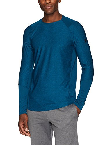 Under Armour Mens MK1 Long Sleeve T-Shirt  Techno Teal 489Black  Techno Teal 489Black