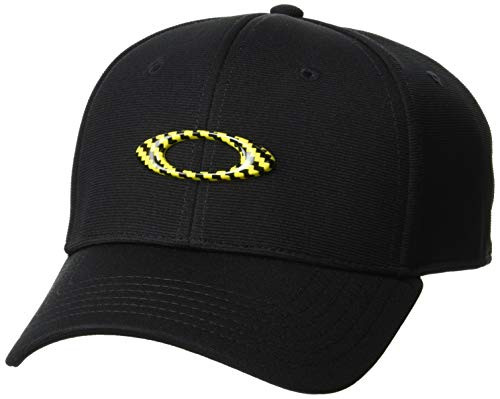 Oakley Mens 6 Panel Stretch Hat Tincan Metal Yellow LXL