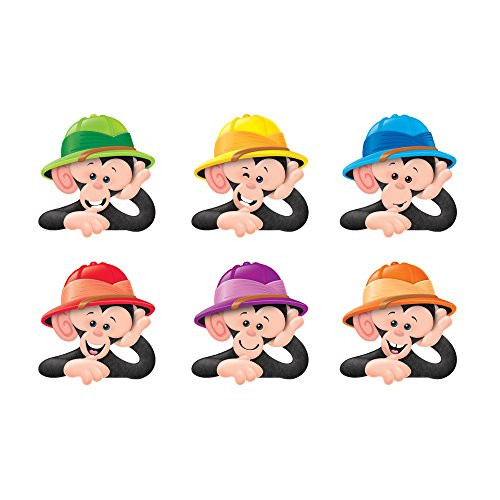 TREND enterprises, Inc. Monkey Mischief Hats Classic Accents Variety Pack, 36 ct