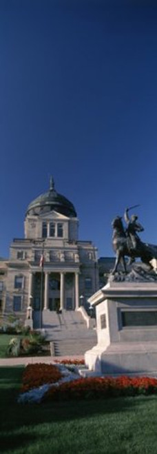 Posterazzi PPI147002L Facade of a Government Building State Capitol Helena Montana USA Poster Print 36 x 13