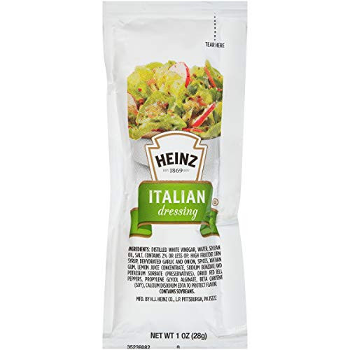 Heinz Italian Salad Dressing Single Serve Packet 1 oz Packets Pack of 100