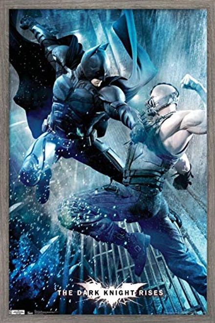 Trends International DC Comics Movie - The Dark Knight Rises - Battle Wall Poster 14_725 x 22_375 Barnwood Framed Version Trends International DC Comics Movie - The Dark Knight Rises - Battle Wall Poster 14_725 x 22_375 Barnwood Framed Version