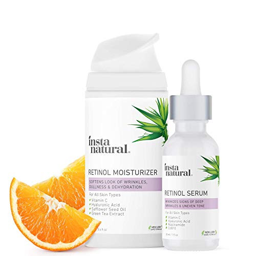 Retinol Serum Moisturizer Bundle - Anti Aging Face Neck Wrinkle Reducing Formula - Improve Dark Spots Hyperpigmentation Acne Scars Fine Lines - Vitamin C Hyaluronic Acid Complex Retinol Serum Moisturizer Bundle - Anti Aging Face Neck Wrinkle Reducing Formula - Improve Dark Spots Hyperpigmentation Acne Scars Fine Lines - Vitamin C Hyaluronic Acid Complex