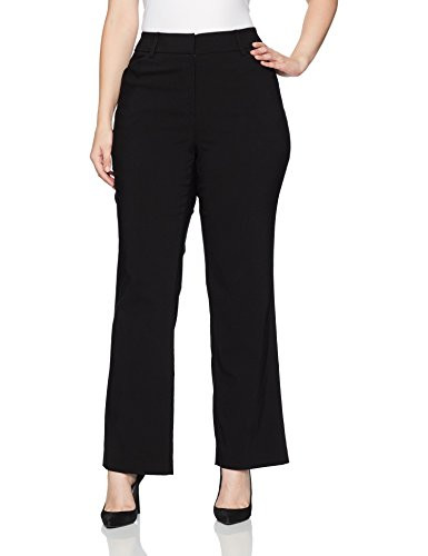 Ruby Rd_ Womens Plus-Size Fly Front Solar Millennium Tech Pant Black 18W