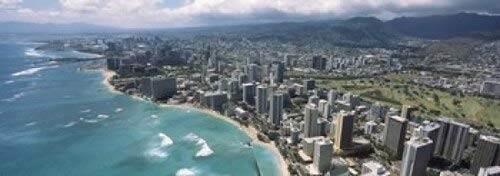 Posterazzi Aerial View of Buildings at The Waterfront Waikiki Beach Honolulu Oahu Hawaii USA Poster Print 36 x 13 Varies Posterazzi Aerial View of Buildings at The Waterfront Waikiki Beach Honolulu Oahu Hawaii USA Poster Print 36 x 13 Varies