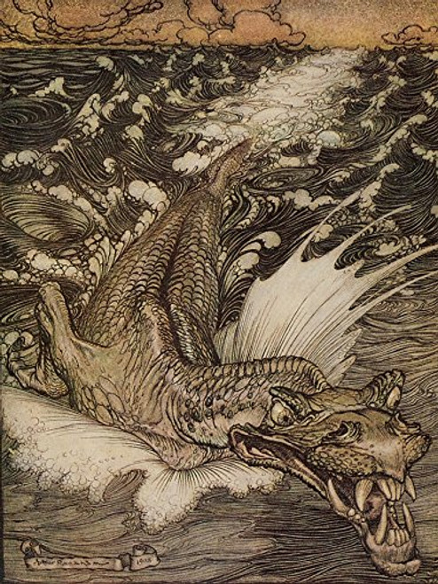 Arthur Rackhams Book of Pictures 1913 The Leviathan Poster Print by Arthur Rackham 18 x 24 Arthur Rackhams Book of Pictures 1913 The Leviathan Poster Print by Arthur Rackham 18 x 24