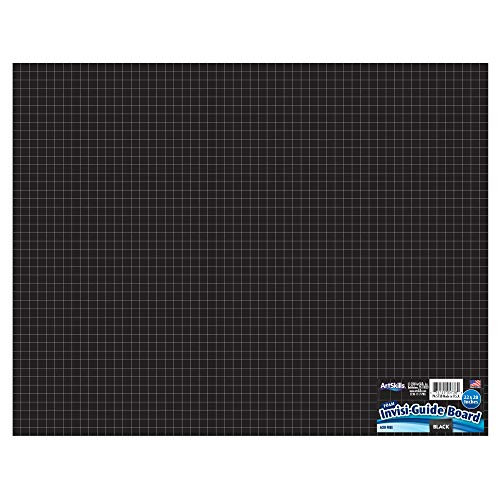 ArtSkills 20 x 28 Invisi-Guide Gridline Foam Boards for Projects Black 22x28