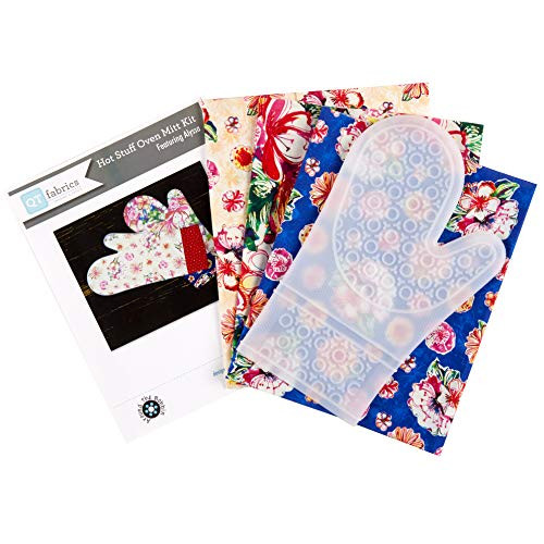 QT Quilt Fabrics Alyssa Oven Mitt Kit Multi Floral