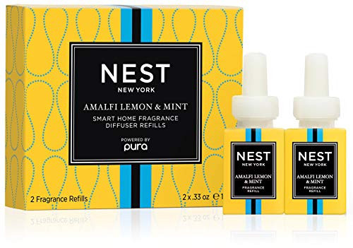 NEST Fragrances Amalfi Lemon   Mint Smart Home Fragrance Diffuser Refill Set of 2
