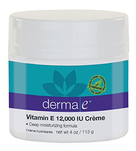 derma e Deep Moisturizing Formula Vitamin E 12000 IU Crème 4-Ounce Jar Pack of 3