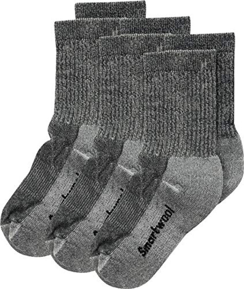 Smartwool Kids Hike Light Crew 3-Pack ToddlerLittle KidBig Kid Charcoal MD 12-2_5 Little Kid