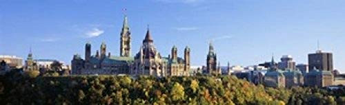 Posterazzi PPI116189L Government Building Parliament Hill Ottawa Ontario Canada Poster Print 38 x 12