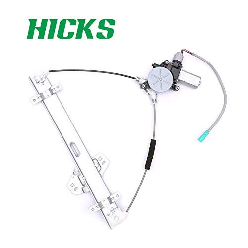 HICKS 741-301 72210S5PA02 722150S5PA03 Front Right Passenger Side Power Window Regulator with Motor Compatible for 2001-2005 Honda Civic 2 Door Coupe