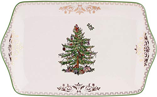 Spode Christmas Tree Dessert Tray Gold Spode Christmas Tree Dessert Tray Gold