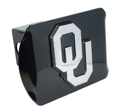 Elektroplate University of Oklahoma OU Black Hitch Cover