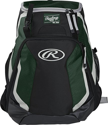 Rawlings R500 Series BaseballSoftball Backpack Dark green