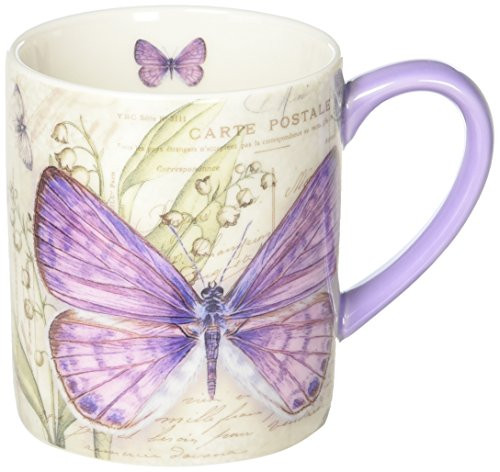 Lang Lavender Butterfly Mug by Jane Shasky, 14 oz., Multicolored