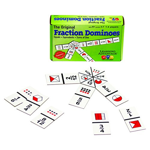 Learning Advantage The Original Fraction Dominoes Game Fraction Learning Game