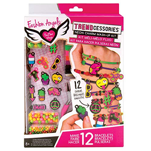 Fashion Angels Neon Emoji Charm Mash-Up Bracelet Kit
