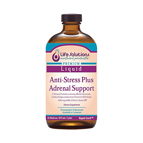 Life Solutions Natural Products Liquid Anti-Stress Plus Adrenal Support 16oz_ Life Solutions Natural Products Liquid Anti-Stress Plus Adrenal Support 16oz_