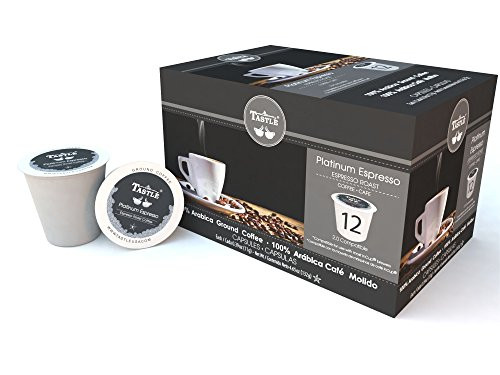 Cafe Tastle Platinum Espresso Roast Single Serve Coffee 12 Count Pack of 6