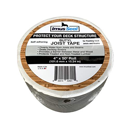 Imus Seal Butyl Joist Tape for Flashing Deck Joists and Beams 4 x 50
