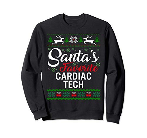 Santas Favorite Cardiac Tech Christmas Ugly Family Sweatshirt