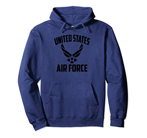 Armed Forces Gear Mens Air Force Vintage Basic Pullover Hoodie