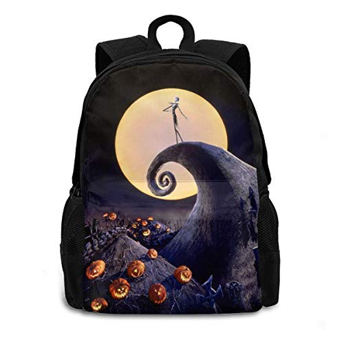 The Nightmare Before Christmas Laptop Backpack College Students Bookbags School Bags Bookbag Travel Daypack for Men Women