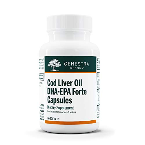 Genestra Brands - Cod Liver Oil DHA-EPA Forte Capsules - Blend of DHA EPA and Vitamins A and D - 60 Capsules