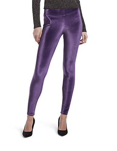 HUE Womens Velvet Leggings Assorted Aubergine XS
