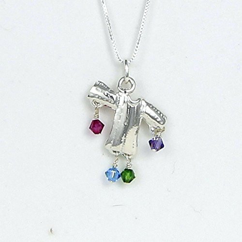 Joseph Amazing Dreamcoat Necklace Sterling Silver - Story Card Gift Boxed - Handcrafted in USA - 18 Chain