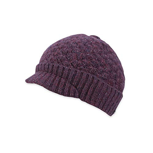 pistil Womens Bradie Knit Brim Hat Plum One Size