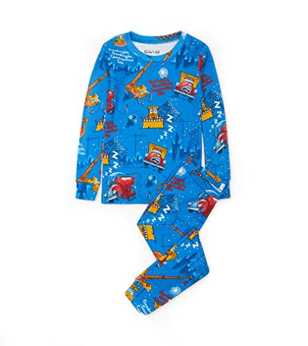 Books to Bed Boys Long Sleeve Printed Pajama Set Goodnight Goodnight Construction Site 2 Years
