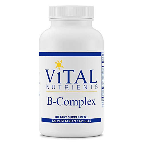 Vital Nutrients - B-Complex - Balanced High Potency B Vitamin Complex - Supports Energy Production Metabolism and Heart Health - 120 Vegetarian Capsules