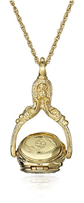1928 Jewelry Gold-Tone Rotating Trio Locket Necklace 30 1928 Jewelry Gold-Tone Rotating Trio Locket Necklace 30
