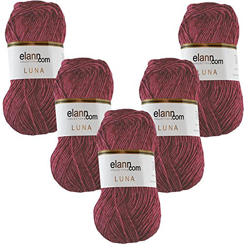 elann Luna Yarn  5 Ball Bag Rasberry Wine