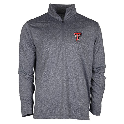Ouray Sportswear NCAA Texas Tech Red Raiders Mens Confluence 14 Zip Top Athletic Heather Small Ouray Sportswear NCAA Texas Tech Red Raiders Mens Confluence 14 Zip Top Athletic Heather Small