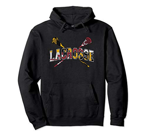 Maryland Flag Lacrosse Hoodie Boys Stick LAX Mom Dad Maryland Flag Lacrosse Hoodie Boys Stick LAX Mom Dad
