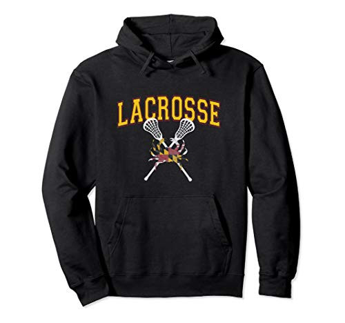 Maryland Crab Hoodie Crossed Lacrosse Stick Boys Girls LAX Maryland Crab Hoodie Crossed Lacrosse Stick Boys Girls LAX