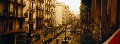 Posterazzi Buildings in a row Catalonia Barcelona Spain Poster Print 36 x 13 Posterazzi Buildings in a row Catalonia Barcelona Spain Poster Print 36 x 13