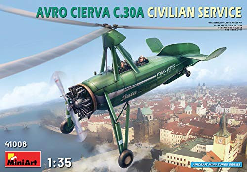 MiniArt 41006 135 Scale Avro Cierva C_30A Civilian Service Helicopter - Plastic Aircraft Model Building Kit