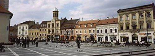 Posterazzi PPI132930L Buildings in a city Town Center Brasov Transylvania Romania Poster Print 36 x 13