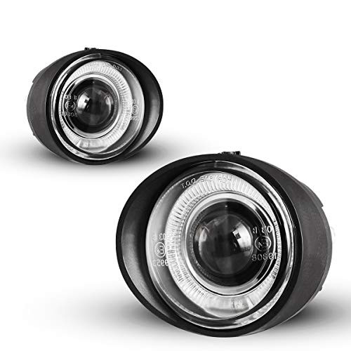 AUTOWIKI Pair of Clear Lens Bumper Driving Fog Lights Lamps Replacement for Infiniti FX35FX45 2003-2005 Nissan Altima 2002-2004 Nissan Murano 2003-2007 with Bulbs- H3 12V 55W