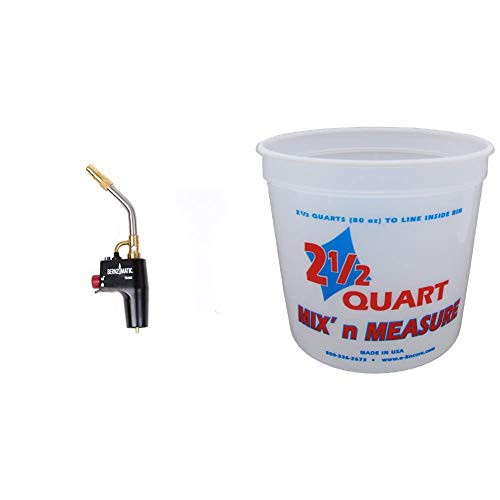 Bernzomatic TS4000 Trigger Start Torch   Encore Plastics 61086 Mix N Measure Plastic Container 2_5-Quart
