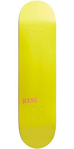 CCS Logo Blank Skateboard Deck Yellow 8_25