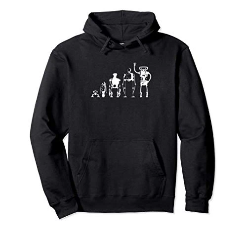 Evolution of Robot Robotics Digital Fun Gift Pullover Hoodie